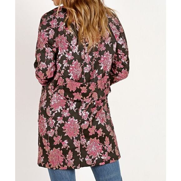 NWT For Love and Lemons - Luella Laying Coat Oversized Metallic Jacket - Size S - Picture 4 of 6